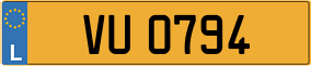 Trailer License Plate